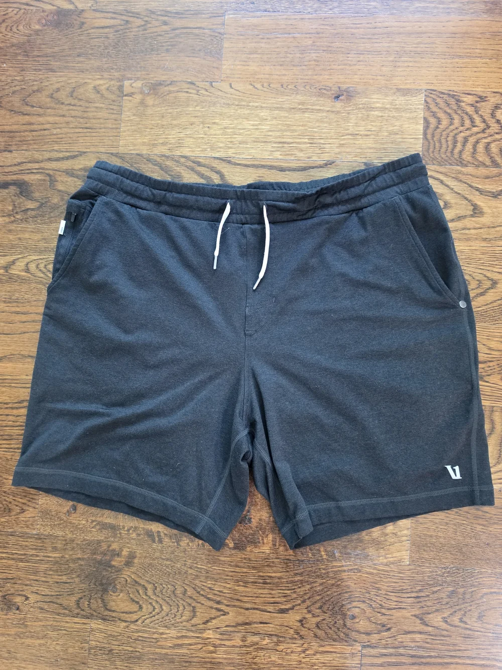 Vuori Black Athletic Drawstring Shorts